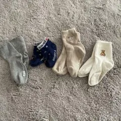 靴下 まとめ売り 4足 ミキハウス POLO 10cm〜12cm