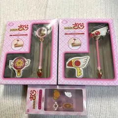 カードキャプターさくら　杖ペン&付箋セット　モチーフピンズセット　新品未開封