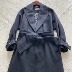 【希少】ZARA MANTECO ロングコート ベルト ガウンコート ブラック