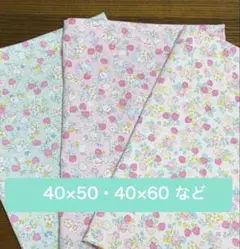 ★新柄★ いちごとお花　小学生サイズ 40×50 40×60★ ランチョンマット