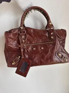 BALENCIAGA The City Bag Brown 103208