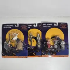 ナイトメアー・ビフォア・クリスマス PVCフィギュア 3点セット