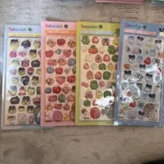 たまごっち　3D シール　まめっち　くちぱっち　みみっち　めめっち　3