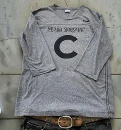 Columbia 七分袖Tシャツ XL グレー ビッグCロゴ ロンTのサムネイル