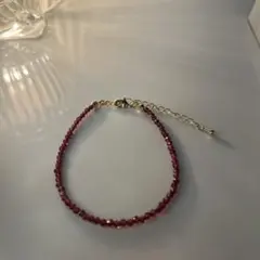天然石ガーネットブレスレット