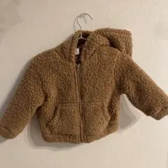 美品★ SHEIN フリースフード付きアウター 9-12M