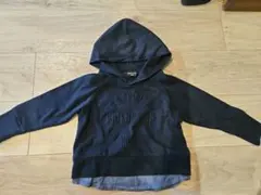 ネイビー フード付き トレーナー 100