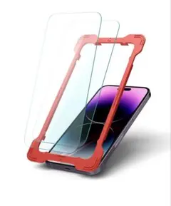 Caseology iPhone15plusガラスフィルム 2枚6.7インチ枠付