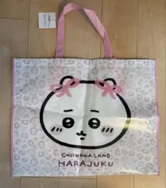 ちいかわらんど　原宿店　ノベルティ　特典　不織布ビッグショッパー　リボン