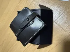 栃木レザー茶芯 コンパクトウォレット 札バサミ - メルカリ