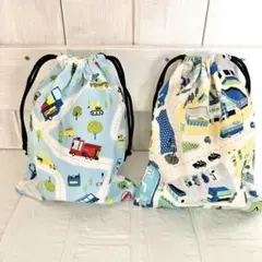 ︎✿入園入学グッズ 車柄 コップ袋 2個セット ハンドメイド