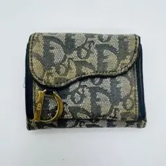 ✨Dior✨ディオール✨CD✨トロッター柄✨オブリーク✨ジャカー✨二つ折り財布✨