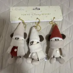 リルリンリンぬいぐるみチャーム3個セットディズニーランドクリスマス2024