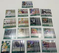 二つの伝説　緑デッキパーツ　R+ノーマルコンプ4セット