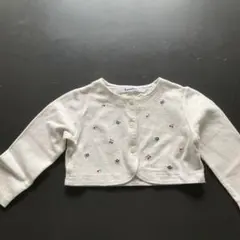 familiar カーディガン 90cm ホワイト