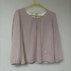 any sis 長袖ブラウス ピンクベージュ
