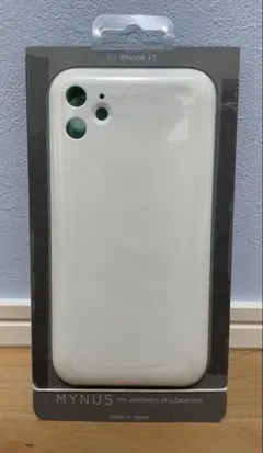 （新品未使用）MYNUS iPhone 11 ケース マットホワイト