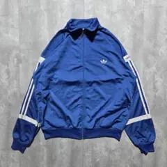 極稀少 80s adidas vintageトラックジャケット西ドイツEURO青