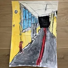 ホタテ様専用　水彩画 時間を司る廊下　ウズベキスタン人画家ウス・モン作