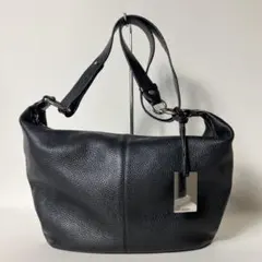 2511-411｜美品｜フルラ ショルダーバッグ レザー ブラック