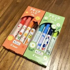 限定　アデリアレトロ×パイロット フリクションカラーズ4色セット×2セット　ペン