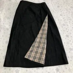 BURBERRY ダークグレー ラップロングスカートのサムネイル