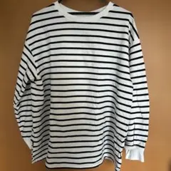 ライトスウェットボーダーオーバーサイズ