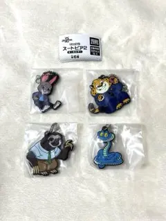 【新品未使用】ズートピア2 ラバーキーホルダー ジュディ、ゲイリー他2種