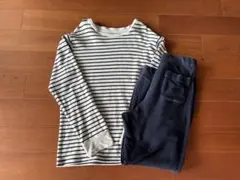 UNIQLO 長袖パジャマ　160 ストライプ