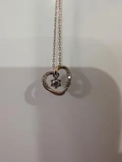 Canal4℃　ハート型ネックレス　シルバー ピンクゴールド