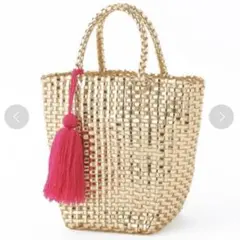 新品 人気完売品!niko and… オリジナルメタリックメッシュトートバッグのサムネイル