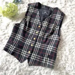 希少】ヴィンテージ バーバリーズ ジップベスト キルティング ノバ