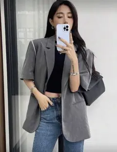 ジャケット グレー SHEIN
