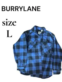 BURRYLANE 青黒チェックネルシャツ Lサイズ