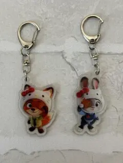 ズートピア×ハローキティ キーホルダー 2個セット②
