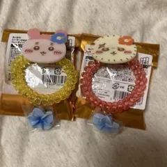 ちいかわ　シーサーのおみやげやさん　トレーティングコイルヘアゴム ラッコ　カニ