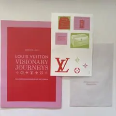 LV展覧会「VISIONARY JOURNEYS」公式フライヤー＋ステッカー