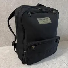 美品 コムサデモード リュック 黒 大容量 パスケース付 通勤通学 A4収納可