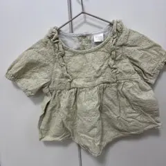 tete a tete 刺繍入りフリルトップス 100