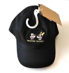 【新品】Disney　ミッキー&フレンズ　帽子（黒・50cm）