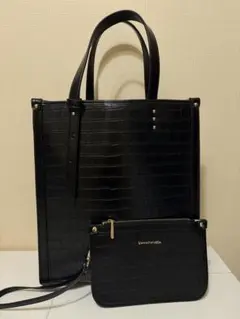 SAMANTHAVEGA クロコ型シンプル縦型トートのサムネイル