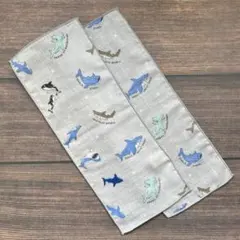 リコーダー用ガーゼ 2枚セット ネイビー星 ハンドメイド ピアニカにも