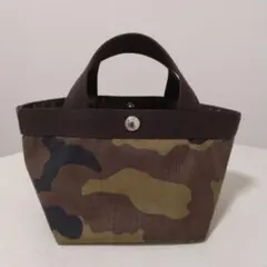 Hervé Chapelier カモフラ トートバッグSサイズ