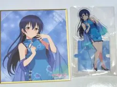 ラブライブ μ's ポップアップストア 園田海未 アクスタ 缶バッジ