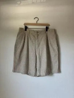 TOMMY HILFIGER ショートパンツ チェック柄 リネン バギーショーツのサムネイル