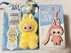 ラブブ PIN FOR LOVE アルファベット P イニシャルラブブ　ミニ