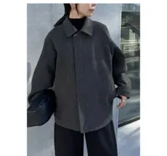 select MOCA ダークグレー ミドルコート レディース Sサイズ