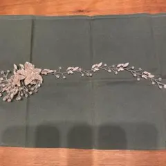 ウエディング　ヘッドドレス　シルバー小枝　カチューシャ