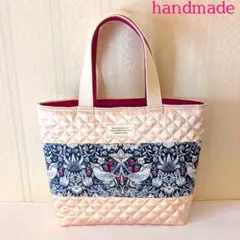 ウィリアムモリス　ストロベリーシーフ　 いちご泥棒 　トートバッグ　キルティング