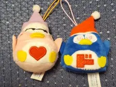 ドン・キホーテ　ドンペンくんミニぬいぐるみ　　ハート　レア　ブルー&ピンク　２点